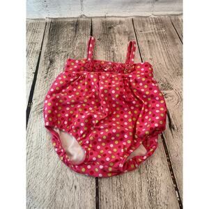 CHILDREN’S PLACE Girl’s Polka Dot Bubble Swimsuit / Size: 3-6 Months